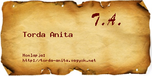 Torda Anita névjegykártya
